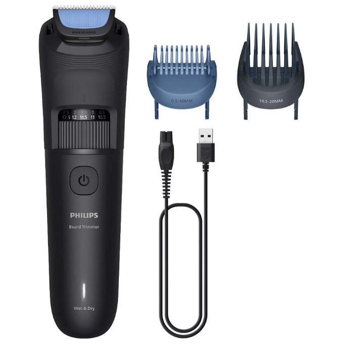 Philips, Regolabarba, Serie 3000 BT3620-15, Lame Arrotondate, Nero