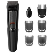 Philips MG3721-14 Multigroom Series 3000 Regolabarba e Tagliacapelli 7 in 1 lame autoaffilanti autonomia 60 min colore Nero