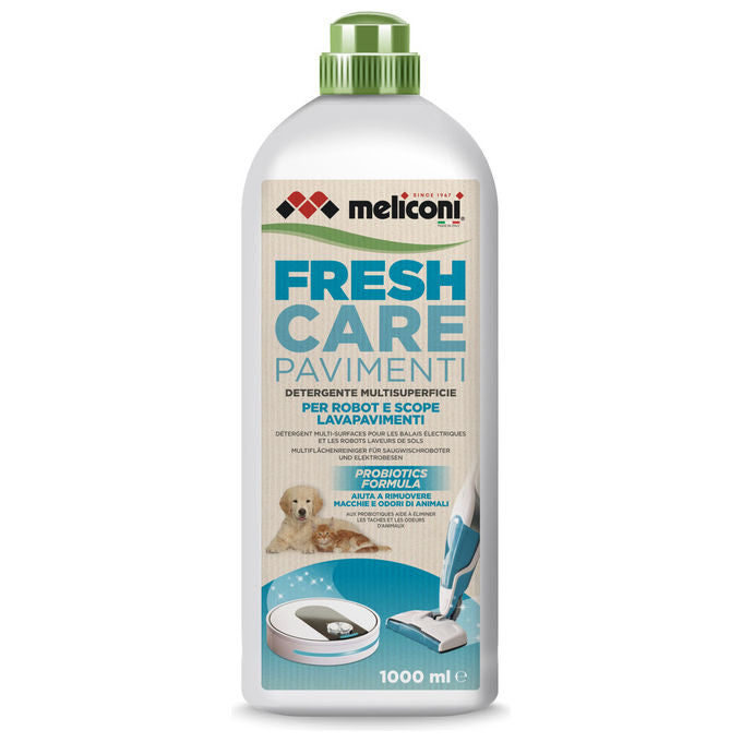Meliconi Fresh Care Pavimenti, Detergente Ecologico, Robot e Scope Elettriche, 1000ml