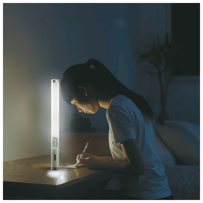 Beghelli, Lampada da Tavolo LED, Grigia, Alluminio, 4000K