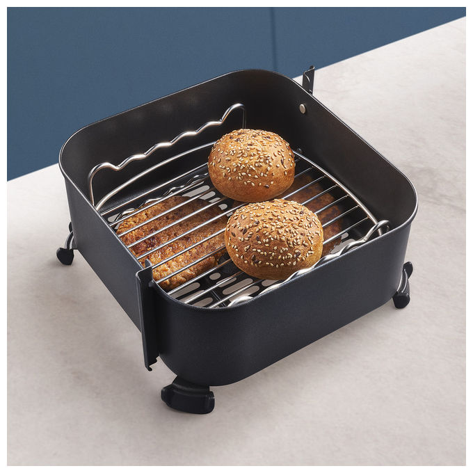 Philips HD9920-00 Accessorio Airfryer Set Cottura 2 Livelli con 5 Spiedini e Pinze per 6.2L 8.3L 9L colore Argento