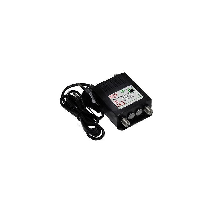 GBS Elettronica, Amplificatore da Interno UHF VHF, 23dB, 2 Uscite
