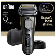 Braun Series 9 Pro+ 9615S, Rasoio Trimmer, Nero Grigio