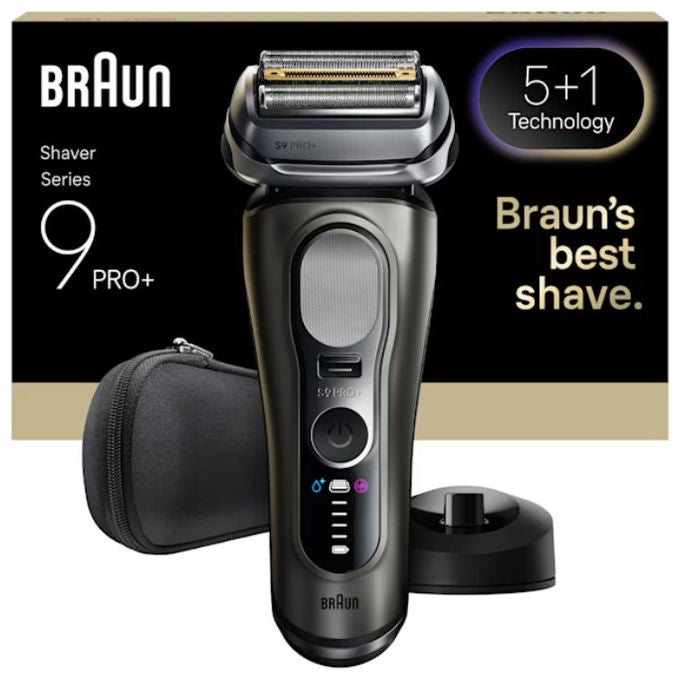Braun Series 9 Pro+ 9615S, Rasoio Trimmer, Nero Grigio