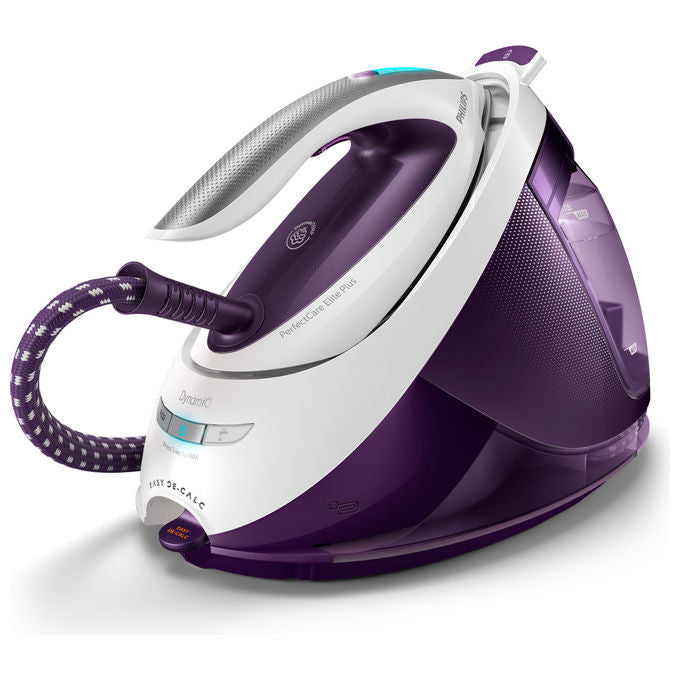 Philips GC9660-30 PerfectCare Elite Plus Ferro da Stiro con Caldaia 2700 W 7,5 bar 520 g-min OptimalTEMP colore Viola Bianco