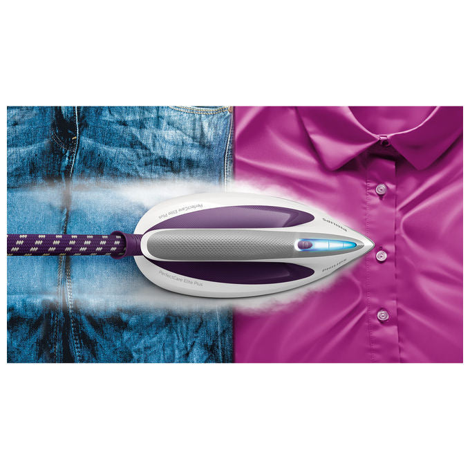 Philips GC9660-30 PerfectCare Elite Plus Ferro da Stiro con Caldaia 2700 W 7,5 bar 520 g-min OptimalTEMP colore Viola Bianco