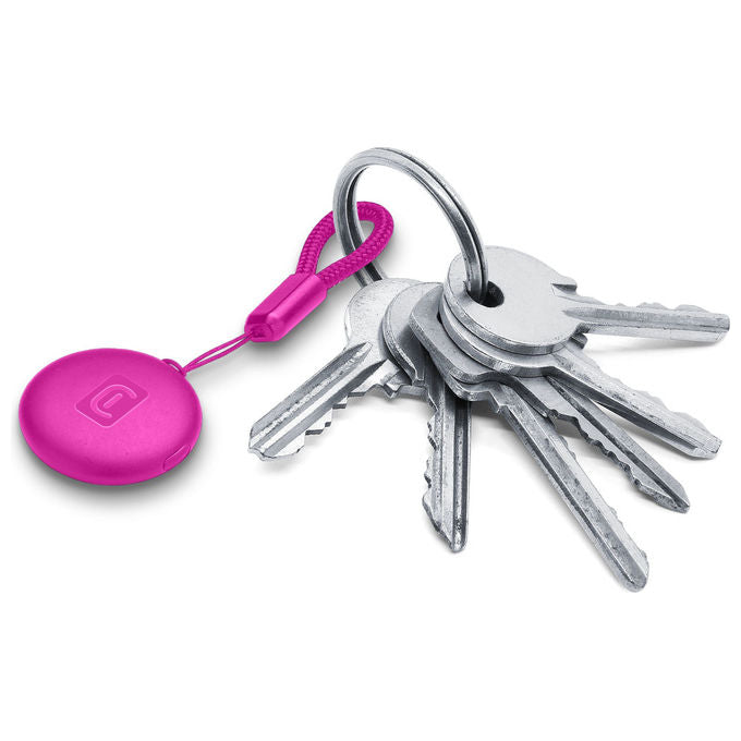 Cellularline, Tracy Tag, Localizzatore Bluetooth, per Apple Find My, Rosa