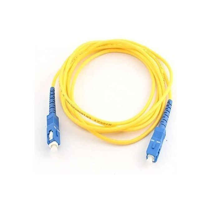 Gbc, Cavo Patch Fibra Ottica FTTH, 1 metro, SC-APC, Giallo