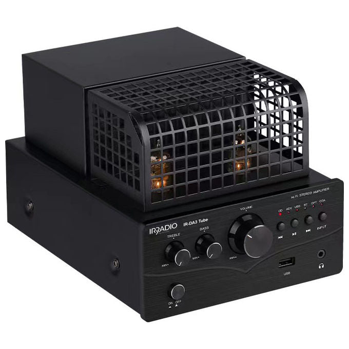 Irradio 550111015 IR-DA3 Tube Amplificatore Hi-Fi Ibrido Valvolare 50W RMS Bluetooth 5.0 colore Nero