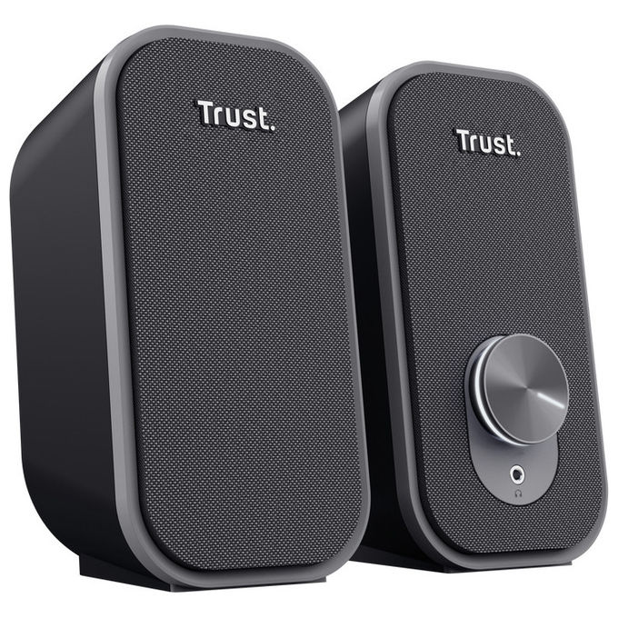 Trust, Altoparlante 2.0, 6W, Nero, Cablato
