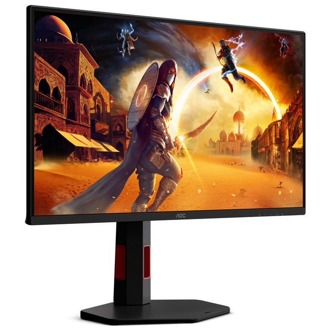 AOC 25G4KUR G4 Monitor Gaming 24.5'' Full HD Fast IPS 420Hz HDR400 G-Sync Hub USB colore Nero Rosso