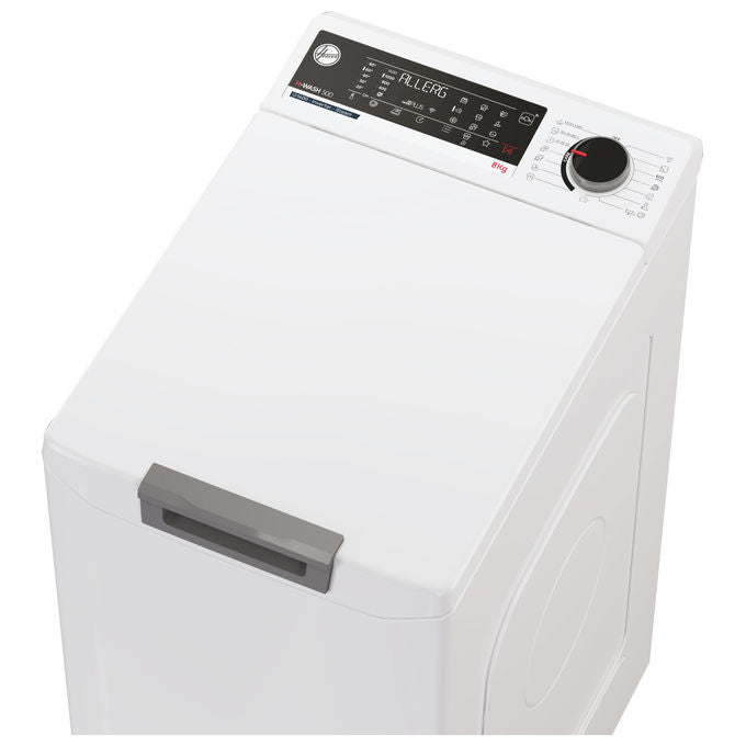 Hoover THOS486TM4-S Lavatrice Carica dall Alto 8 Kg 1400 Giri Classe B AI Weight Sense colore Bianco (86x41x60 cm)