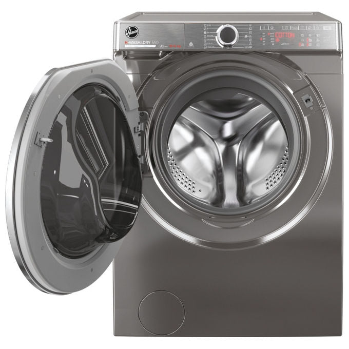 Hoover H5DPB6106MBCR8-S H-WASHandDRY 550 Lavasciuga Frontale 10-6 Kg 1600 rpm Classe A Inverter Vapore WiFi (85x60x58 cm) colore Antracite