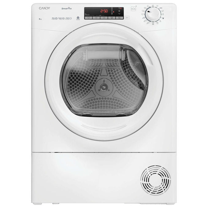 Candy CRO EH8N2TE-S Smart Pro Asciugatrice Pompa di Calore 8 Kg Classe D Wi-Fi 16 Programmi 66 dB (85x59.6x58.5 cm) colore Bianco