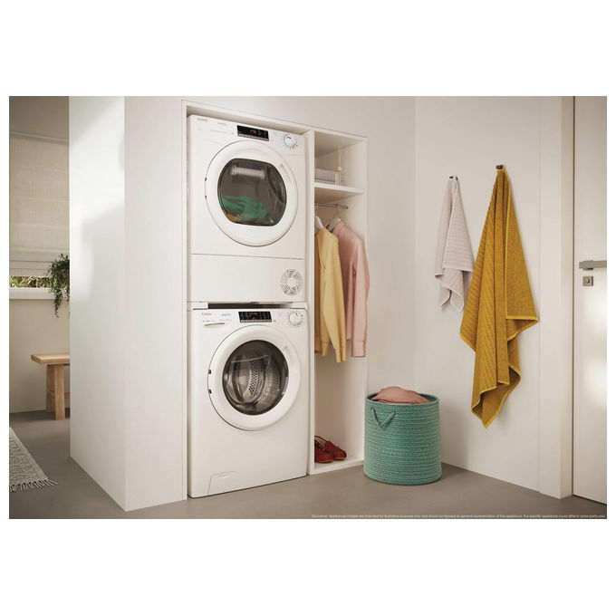 Candy CRO EH8N2TE-S Smart Pro Asciugatrice Pompa di Calore 8 Kg Classe D Wi-Fi 16 Programmi 66 dB (85x59.6x58.5 cm) colore Bianco