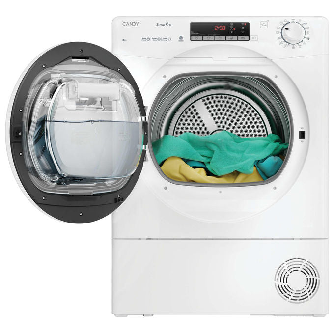 Candy CRO EH8N2TE-S Smart Pro Asciugatrice Pompa di Calore 8 Kg Classe D Wi-Fi 16 Programmi 66 dB (85x59.6x58.5 cm) colore Bianco