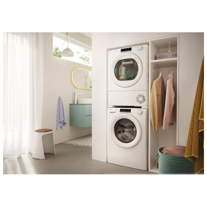 Candy CRO EH8N2TE-S Smart Pro Asciugatrice Pompa di Calore 8 Kg Classe D Wi-Fi 16 Programmi 66 dB (85x59.6x58.5 cm) colore Bianco