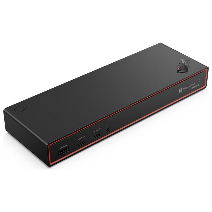Lenovo, Docking Station Thunderbolt 5 Smart Dock 7500, Cablata, Nero