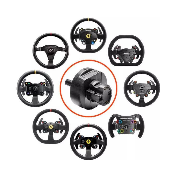 Thrustmaster 4060325 Quick Release Upgrade Adattatore Sgancio Rapido per Volanti Direct Drive T818 T598 colore Nero