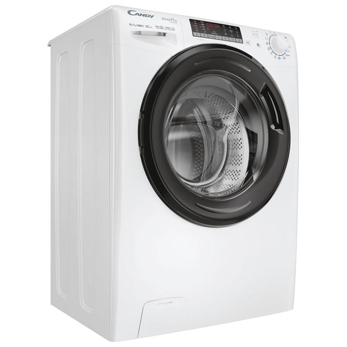 Candy CSOW41076TWMB8-S Smart Pro Inverter Lavasciuga Frontale 10-7 Kg 1400 rpm Classe A Vapore Wi-Fi Bluetooth (85x60x58 cm) colore Bianco