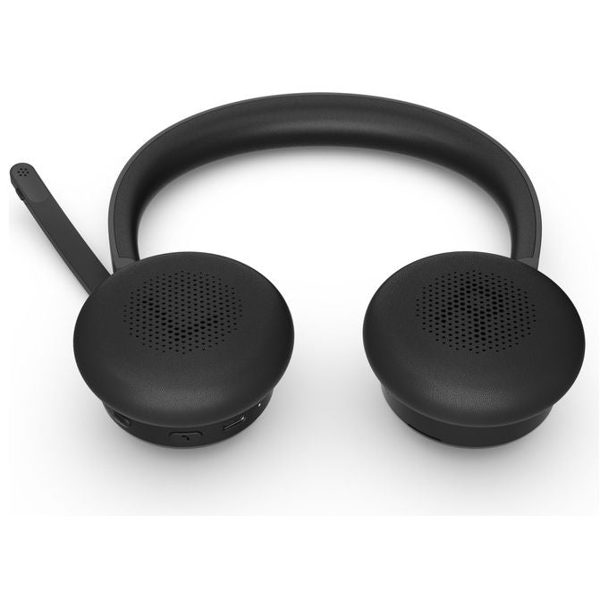 Lenovo Cuffie Wireless ANC 6550 Bluetooth Nero Microfono con Cancellazione Rumore Ufficio