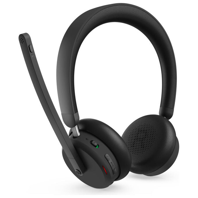 Lenovo Cuffie Wireless ANC 6550 Bluetooth Nero Microfono con Cancellazione Rumore Ufficio