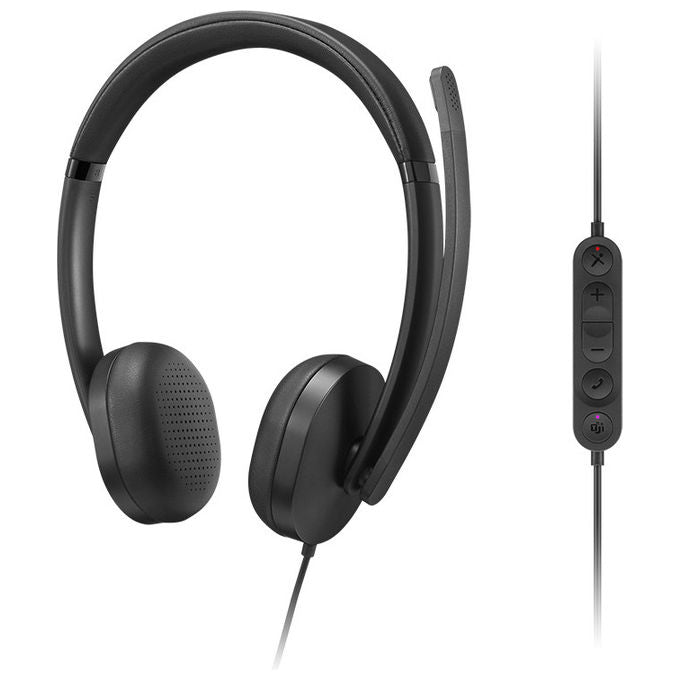 Lenovo, Auricolare VoIP 5000, Cablato USB tipo-C, Nero