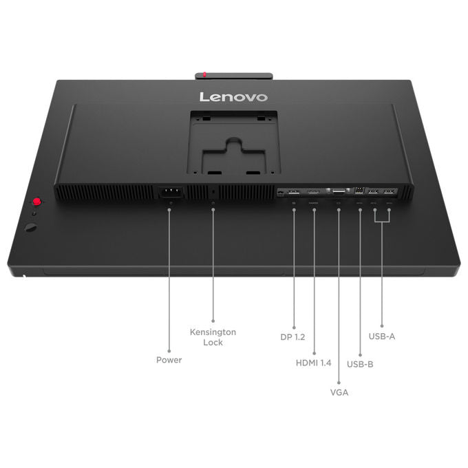 Lenovo, Monitor PC, 27'' Quad HD LCD, ThinkVision T27QD-4v, Nero