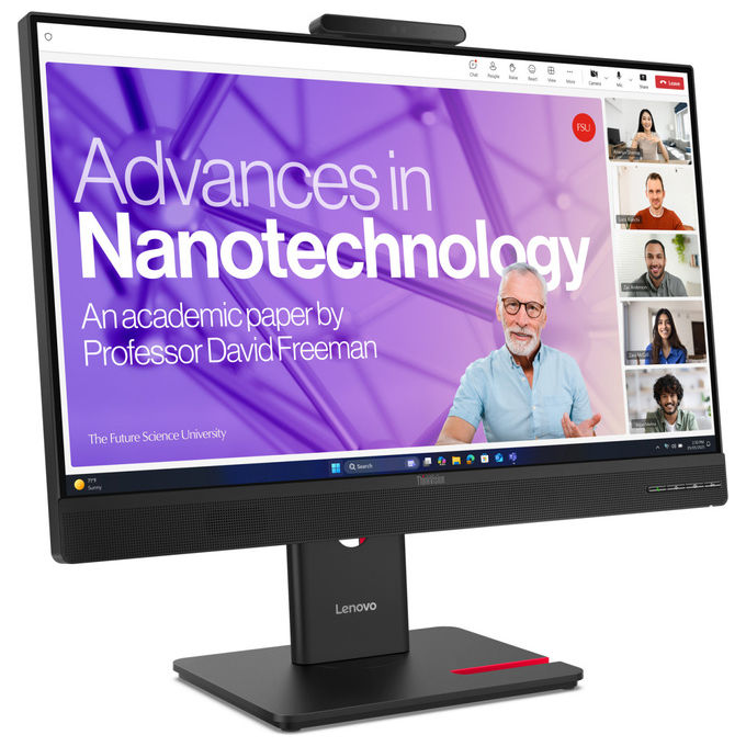 Lenovo, Monitor PC, 27'' Quad HD LCD, ThinkVision T27QD-4v, Nero