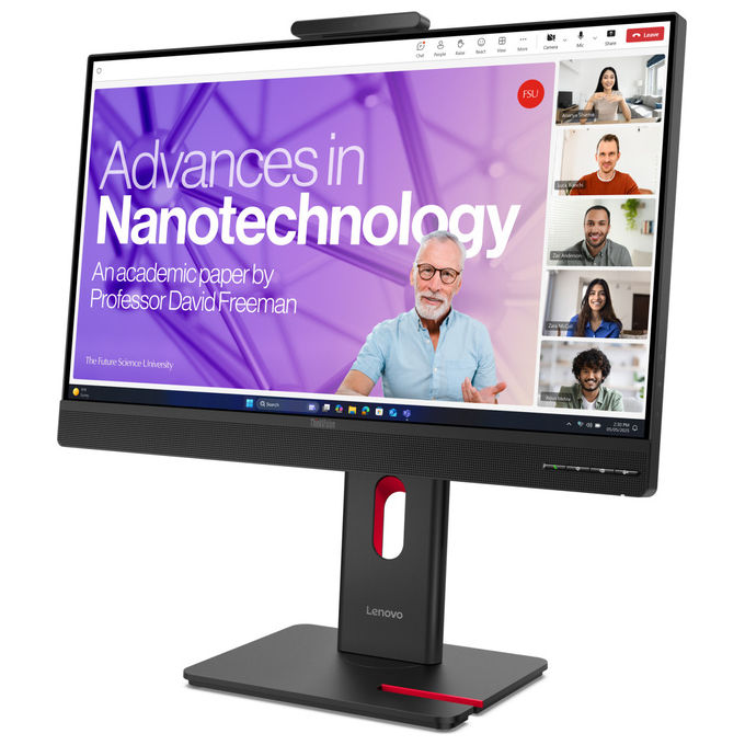 Lenovo, Monitor PC, 27'' Quad HD LCD, ThinkVision T27QD-4v, Nero