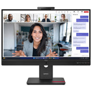 Lenovo, Monitor PC 23.8'' Full HD, ThinkVision T24-4v, LCD, Nero