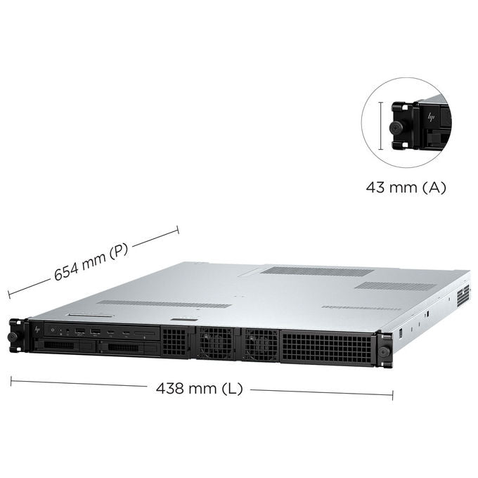 HP 82G22ET#ABZ Z4 Rack G5 Workstation Intel Xeon w3-2425 64 GB DDR5 2 TB SSD NVMe NVIDIA RTX A1000 8 GB Windows 11 Pro colore Nero Argento