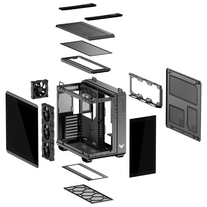 Asus, Case Midi Tower, TUF Gaming GT502 Horizon, ARGB, Nero