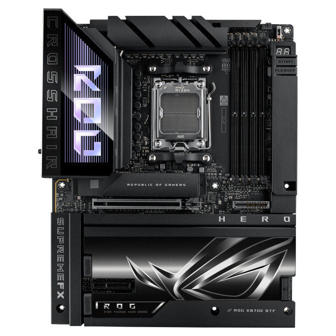 Asus Rog Crosshair X870E Hero BTF, Scheda Madre ATX, AMD X870E, Socket AM5, DDR5, Wi-Fi 7
