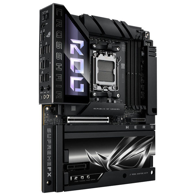 Asus Rog Crosshair X870E Hero BTF, Scheda Madre ATX, AMD X870E, Socket AM5, DDR5, Wi-Fi 7