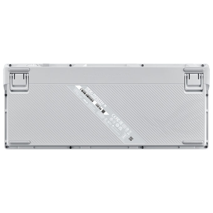 Asus Rog Azoth X, Tastiera Gaming Meccanica Wireless, USB, RF, Bluetooth, Nero Bianco