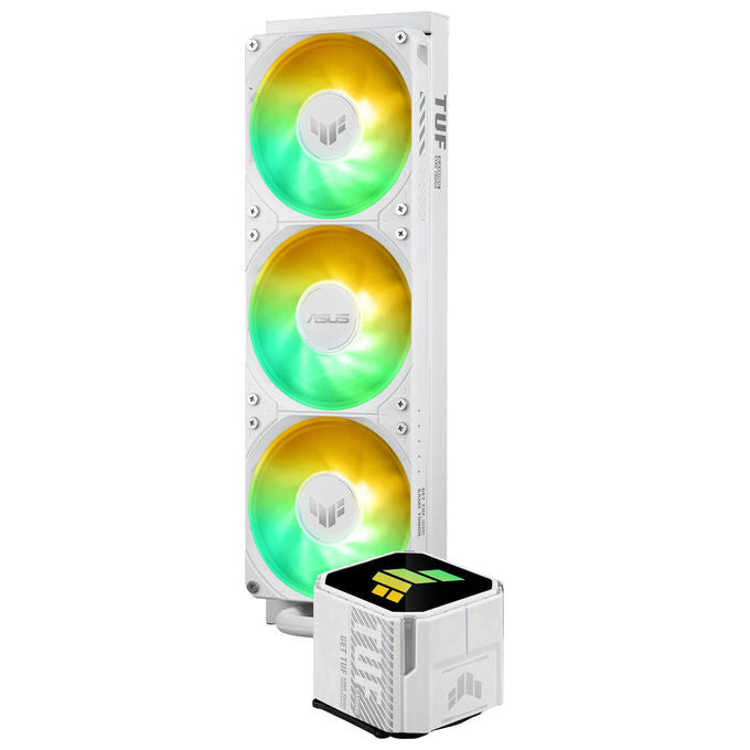Asus 90RC0192-B0EAY0 TUF Gaming LC III Raffreddatore Liquido AIO 360mm ARGB 3 Ventole 37.4 dB Socket AM4 AM5 LGA1700 LGA1851 colore Bianco