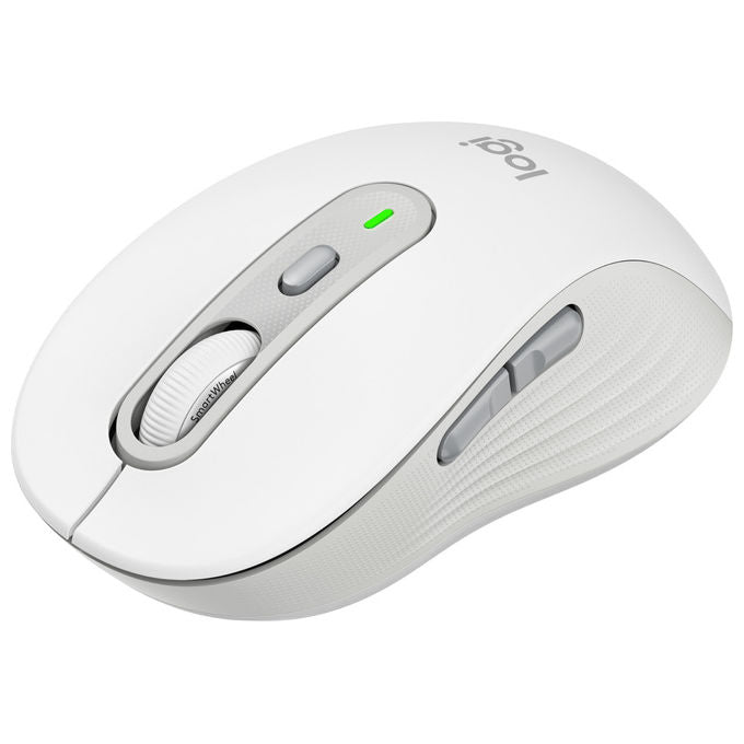 Logitech, Combo Tastiera e Mouse Wireless Signature Slim MK950, Bianco