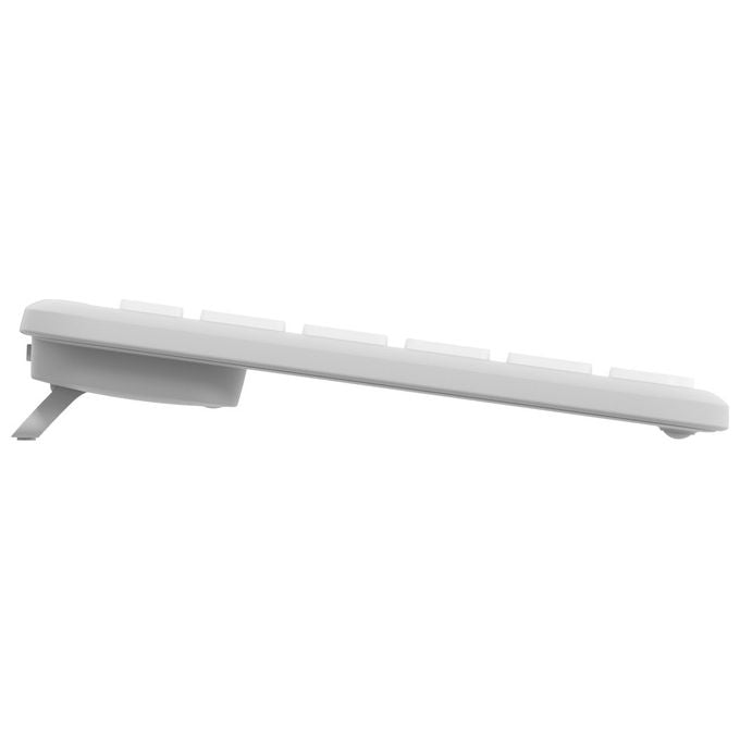 Logitech, Combo Tastiera e Mouse Wireless Signature Slim MK950, Bianco