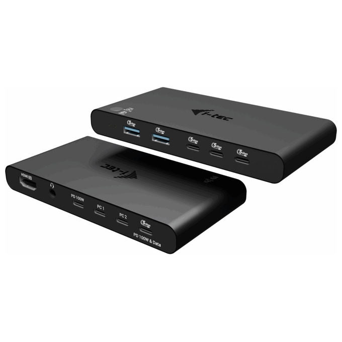 I-tec, Docking Station KVM, HDMI, per 2 Host, Power Delivery 2x 100W
