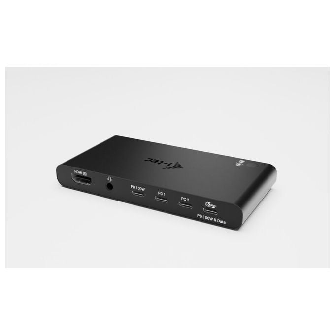 I-tec, Docking Station KVM, HDMI, per 2 Host, Power Delivery 2x 100W