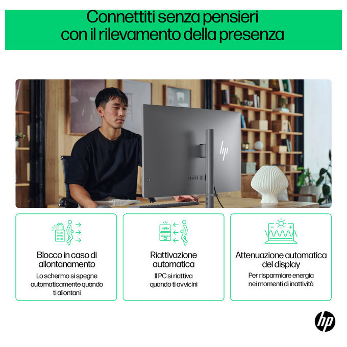 HP, OmniStudio X 32-c0011nl, PC All-in-one, Intel Core Ultra 7, 80 cm 4K, Argento