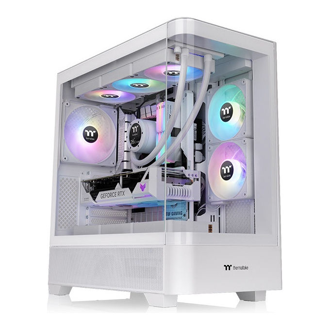 Thermaltake, Case Midi Tower View 290 TG ARGB, Bianco