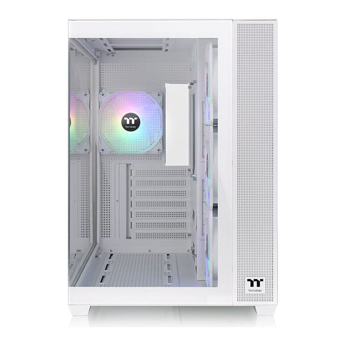 Thermaltake, View 380 TG ARGB Snow, Midi Tower PC, Bianco, Vetro Temperato