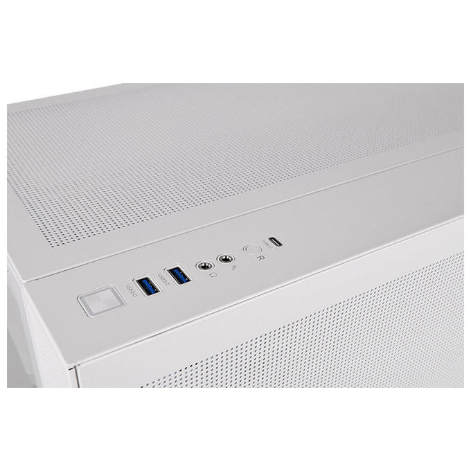 Thermaltake, View 380 TG ARGB Snow, Midi Tower PC, Bianco, Vetro Temperato