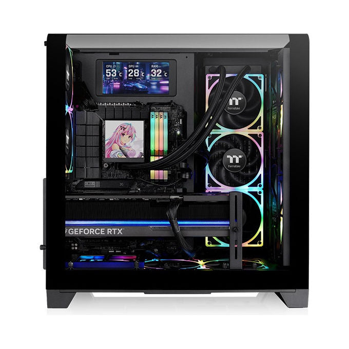 Thermaltake View 390 Air, Midi Tower, Nero, ATX, Gaming