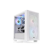 Thermaltake Versa H16, Micro Torre PC, ARGB, Bianco