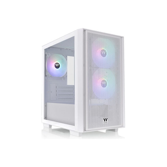 Thermaltake Versa H16, Micro Torre PC, ARGB, Bianco