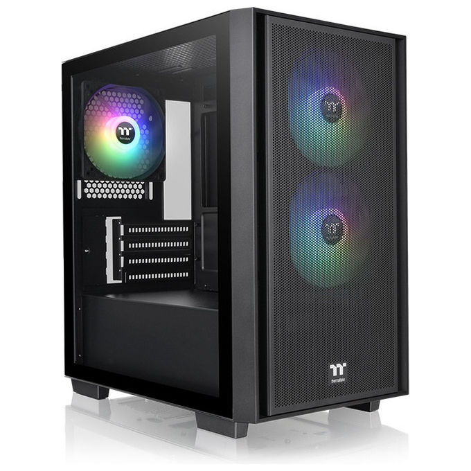 Thermaltake, Case Micro Tower, Versa H16 TG ARGB, Nero, Vetro Temperato