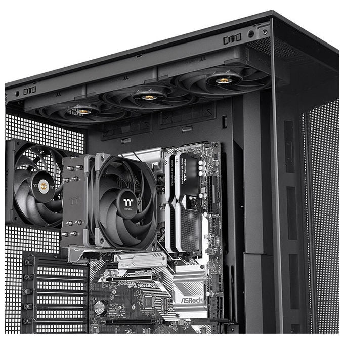 Thermaltake UX400, Raffreddatore ad Aria, 12 cm, Nero Argento